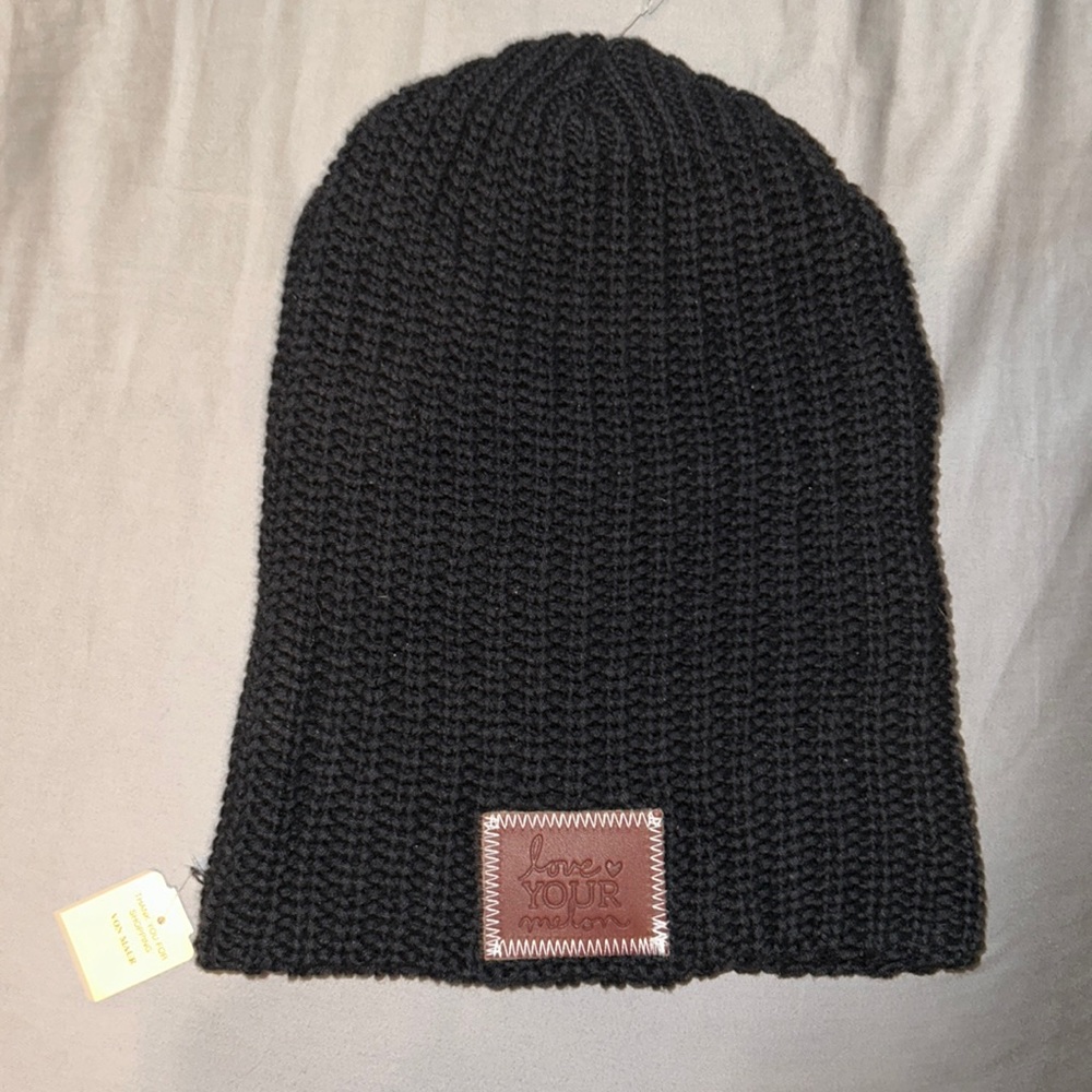 love your melon black beanie